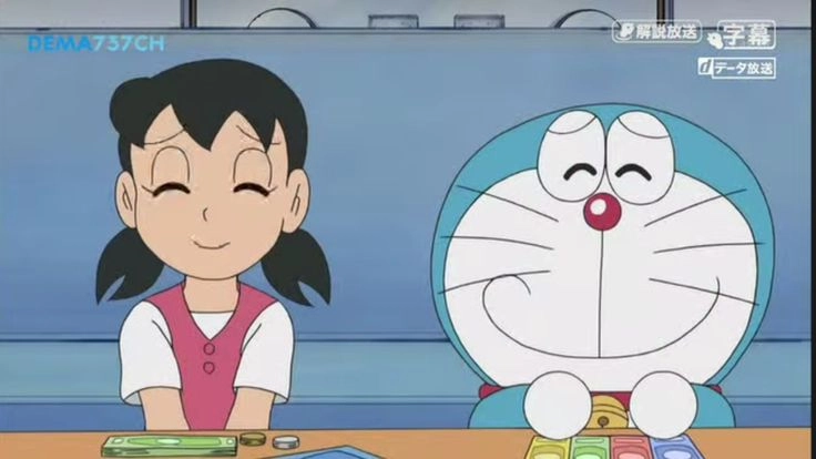 Doraemon tập Shizuka tóc dài tạo nên một hình ảnh dễ thương và đáng yêu