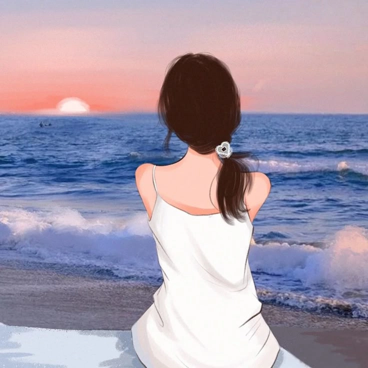 Hình ảnh tóc ngắn quay lưng nhẹ nhàng