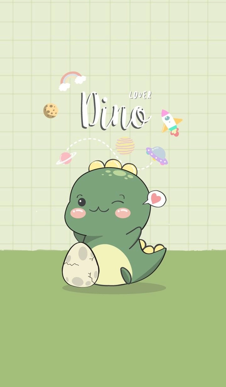 Bạn sẽ mê hình nền con khủng long cute từ lần đầu