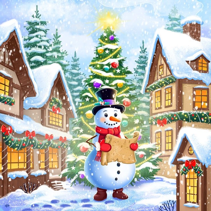 Ảnh Giáng sinh tuyết rơi tạo không gian Noel lạnh giá mà ấm áp