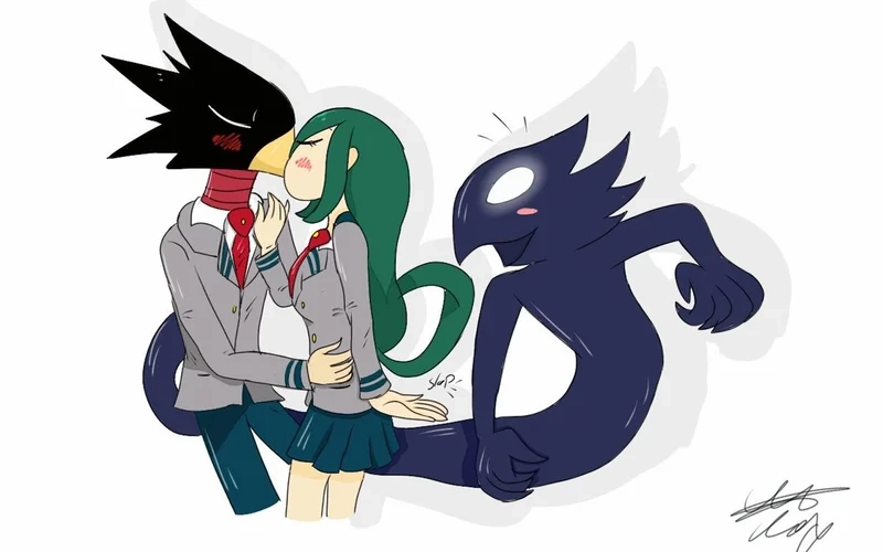 Fumikage Tokoyami x Tsuyu khiến tim loạn nhịp