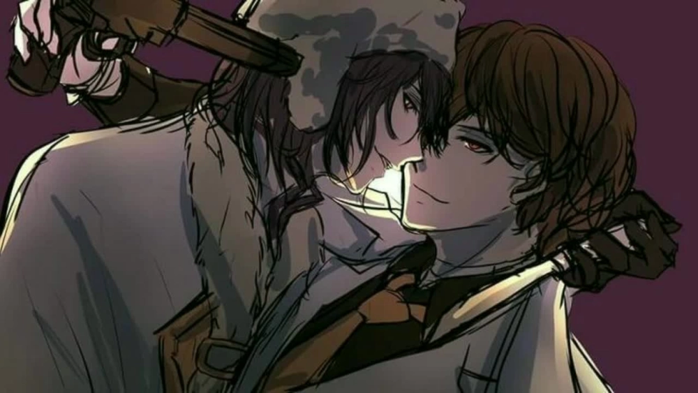 Fyodor x Dazai fanart tái hiện màn đối đầu kinh điển