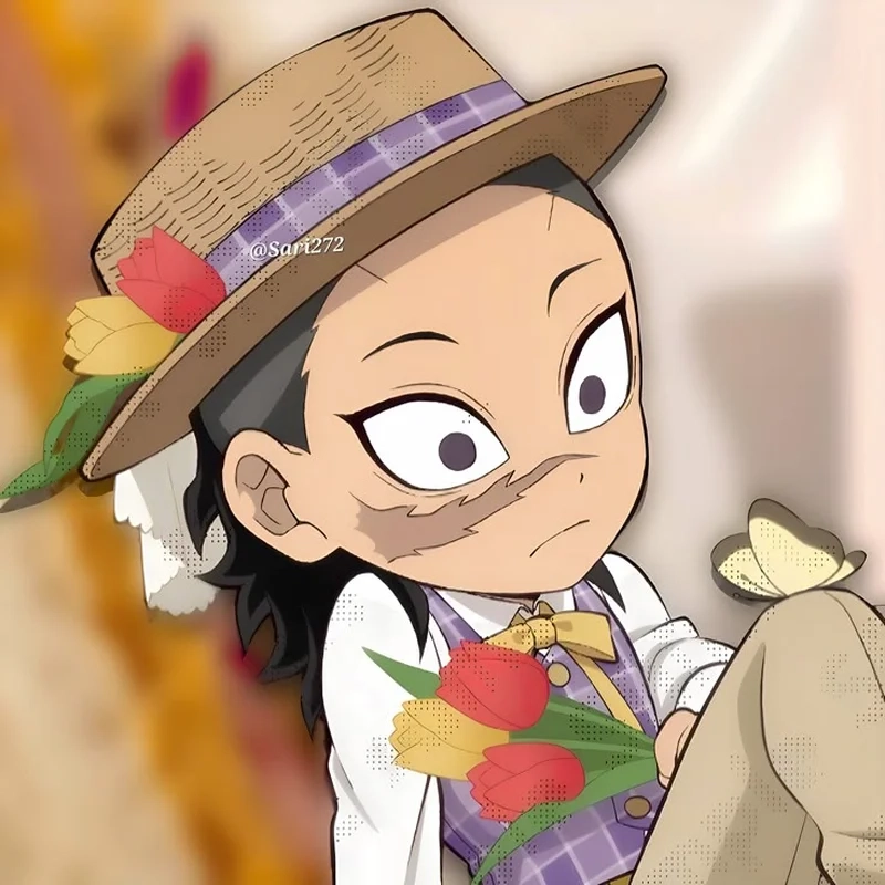 Genya chibi fanart được vẽ với biểu cảm tinh nghịch đáng yêu