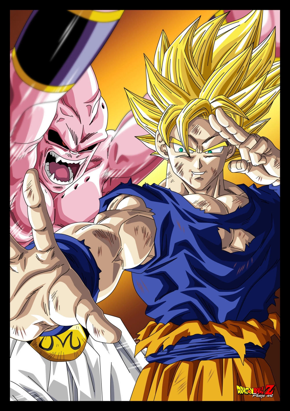 Gohan vs Majin Buu trận chiến cam go giữa Gohan và Majin Buu