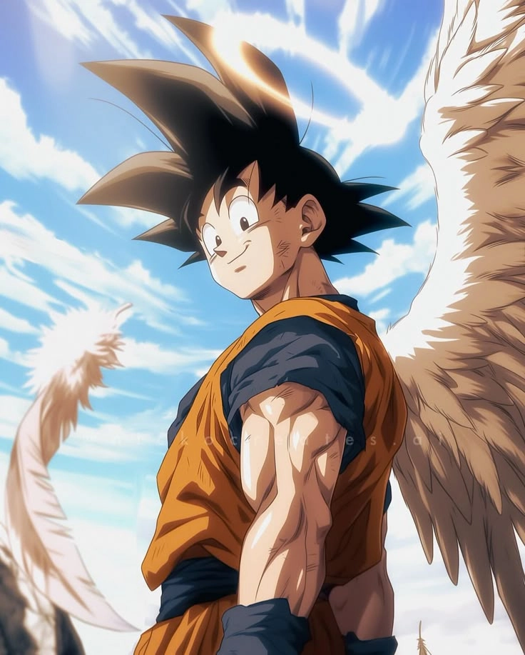 Goku thiên sứ, với sức mạnh thần thánh không thể ngừng vươn tới