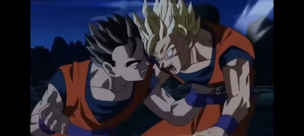 Goku and Gohan fusion, sức mạnh kết hợp tuyệt vời của cha con Saiyan