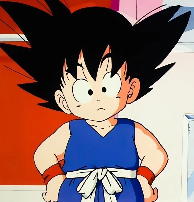 Goku lúc nhỏ thể hiện sự hiếu động và tinh thần chiến đấu mạnh mẽ