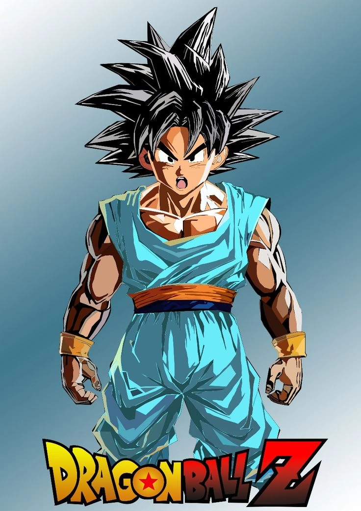 Vector Goku với phong cách nghệ thuật đầy sắc nét và ấn tượng