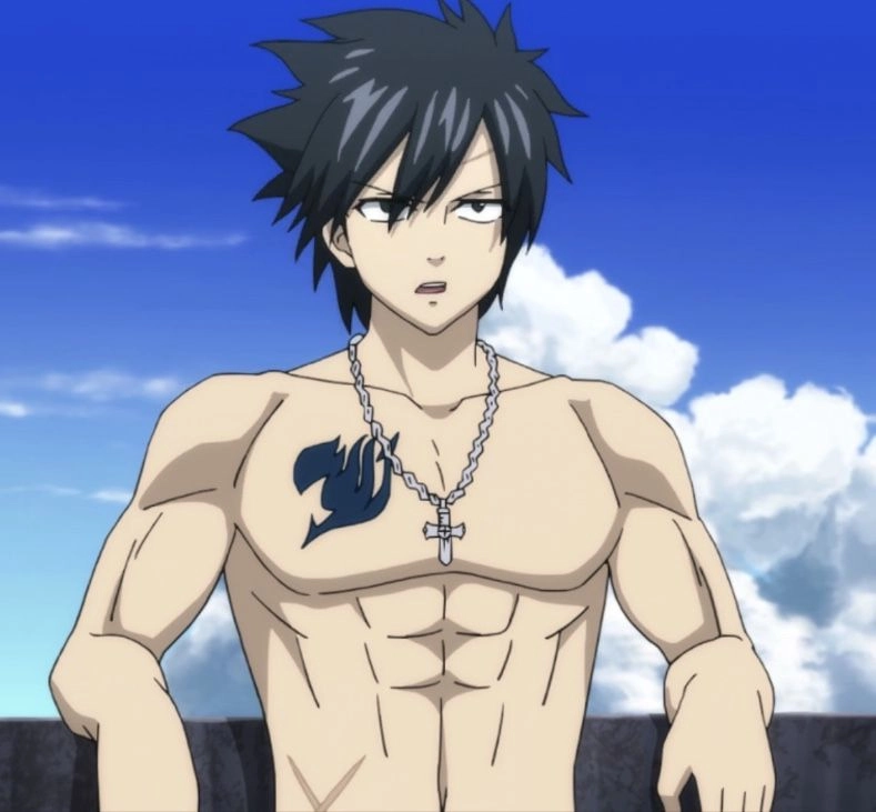 Gray Fullbuster cute khi bối rối trước hành động của đồng đội