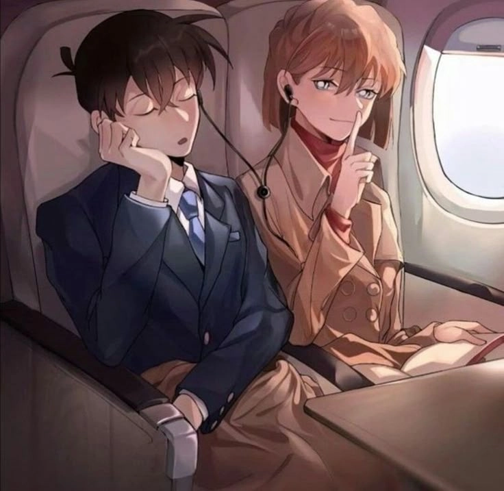 Hình ảnh Shinichi và Haibara khoảnh khắc đặc biệt đầy cảm xúc