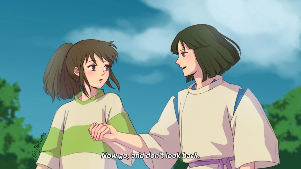 Chihiro x Haku comic fan vẽ lại bằng cả con tim