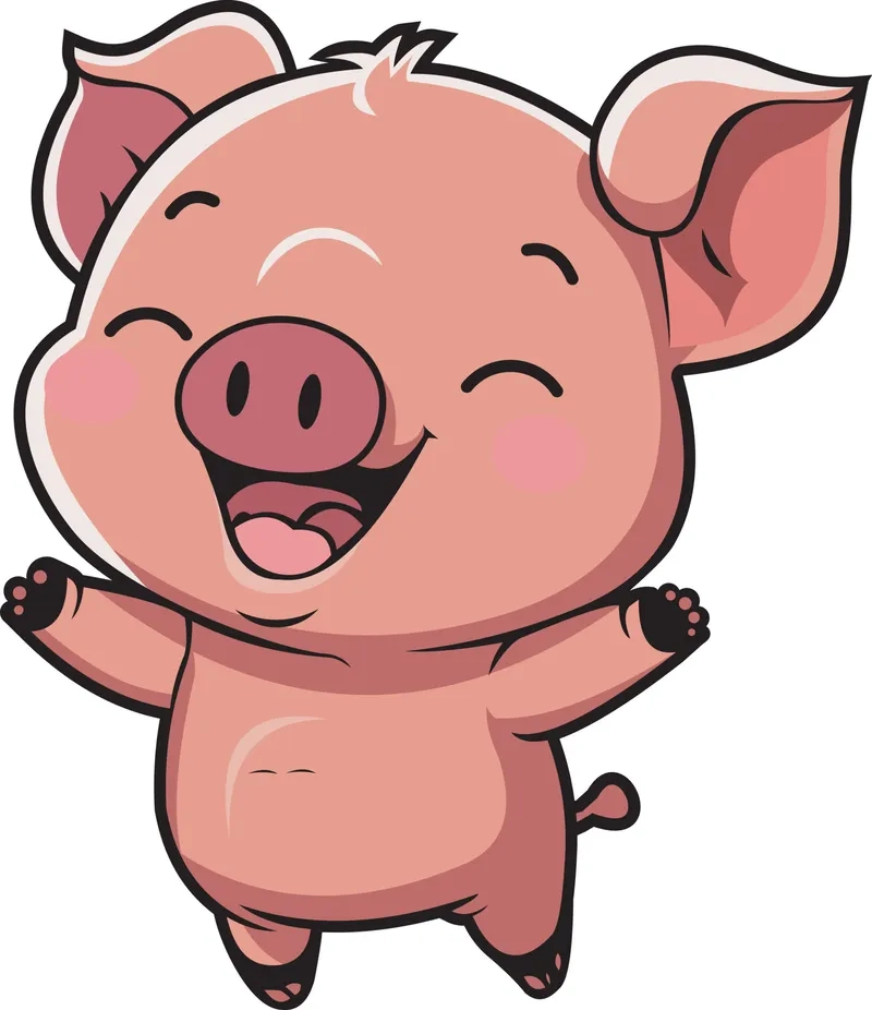 Mê mẩn với chibi lợn phong cách mới lạ