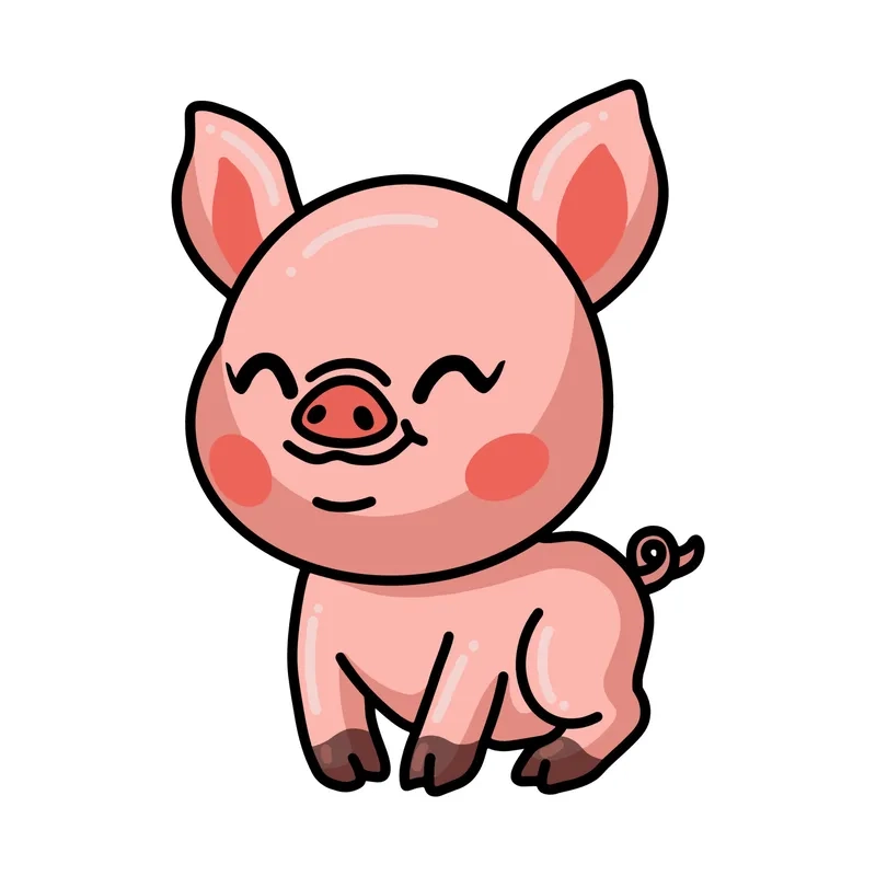 Bộ sưu tập heo chibi cute dành riêng cho team mê dễ thương