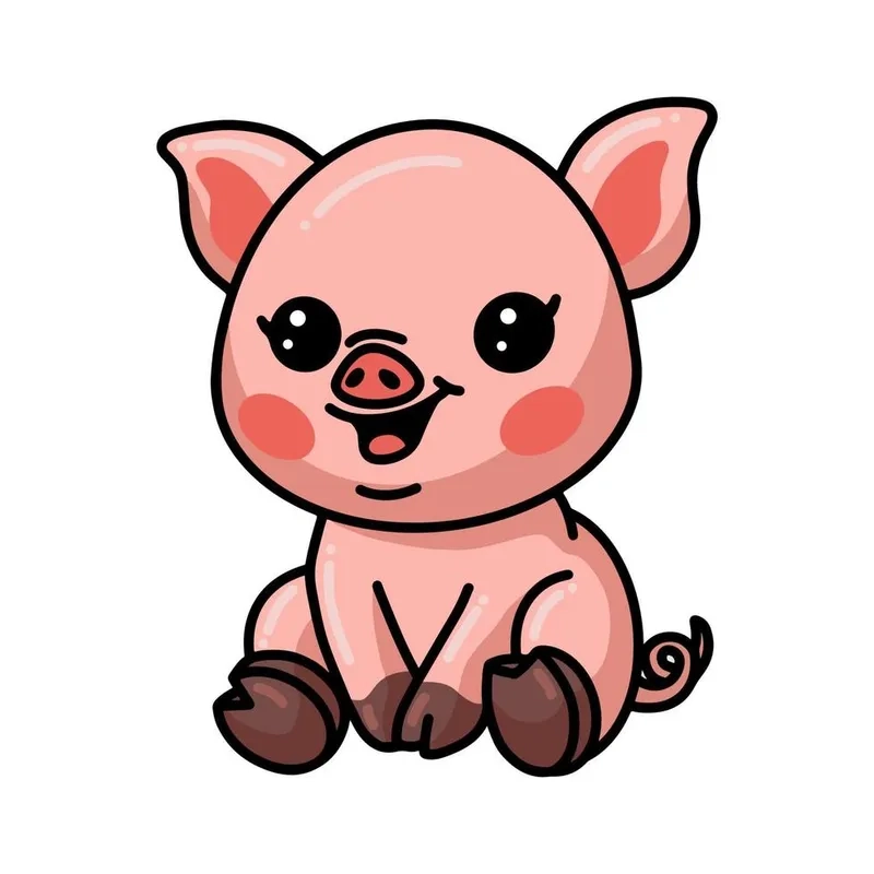 Cùng chiêm ngưỡng heo con dễ thương chibi dễ gây nghiện