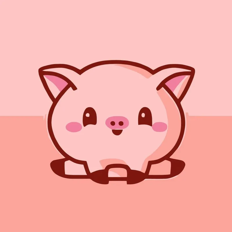 Bộ ảnh hình heo chibi hot nhất
