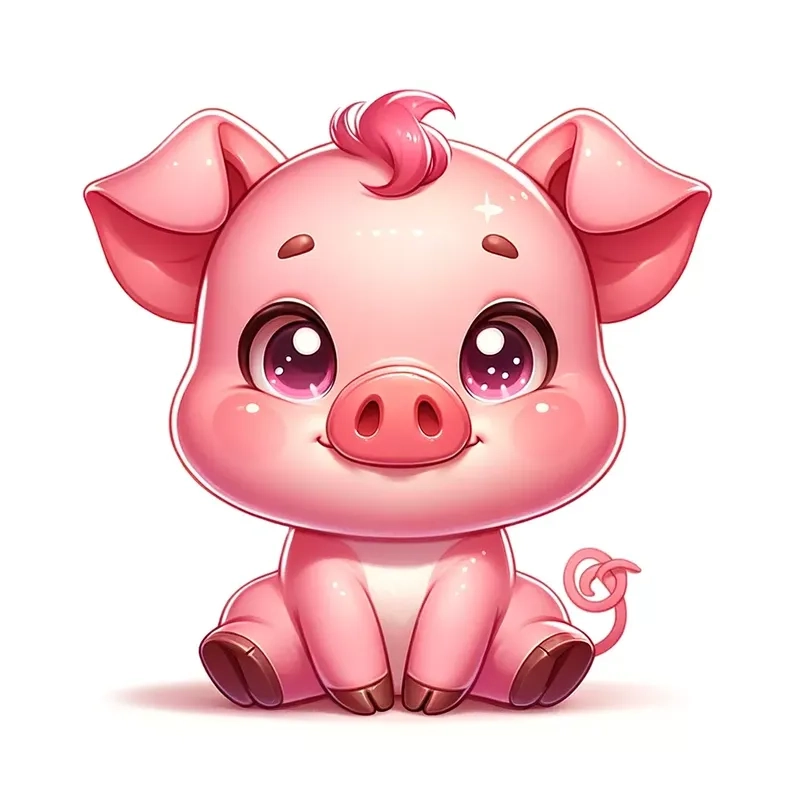 Mở khóa tim bạn với loạt ảnh heo chibi cute cực hot