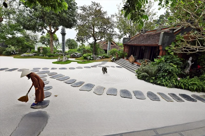 Khu du lịch địa tạng phi lai tự kết hợp tâm linh và cảnh sắc thiên nhiên.