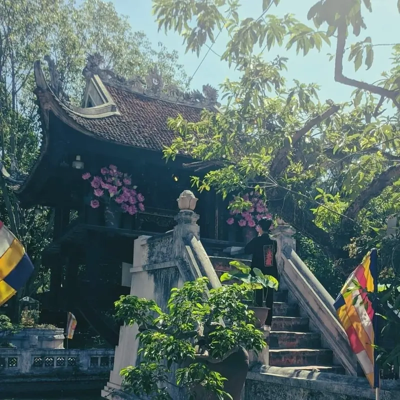 Hình ảnh về chùa một cột luôn khiến du khách không khỏi trầm trồ trước sự kỳ vĩ