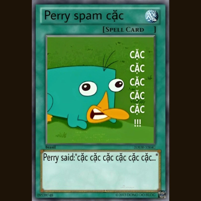 Huyền thoại trở lại với meme thú mỏ vịt perry