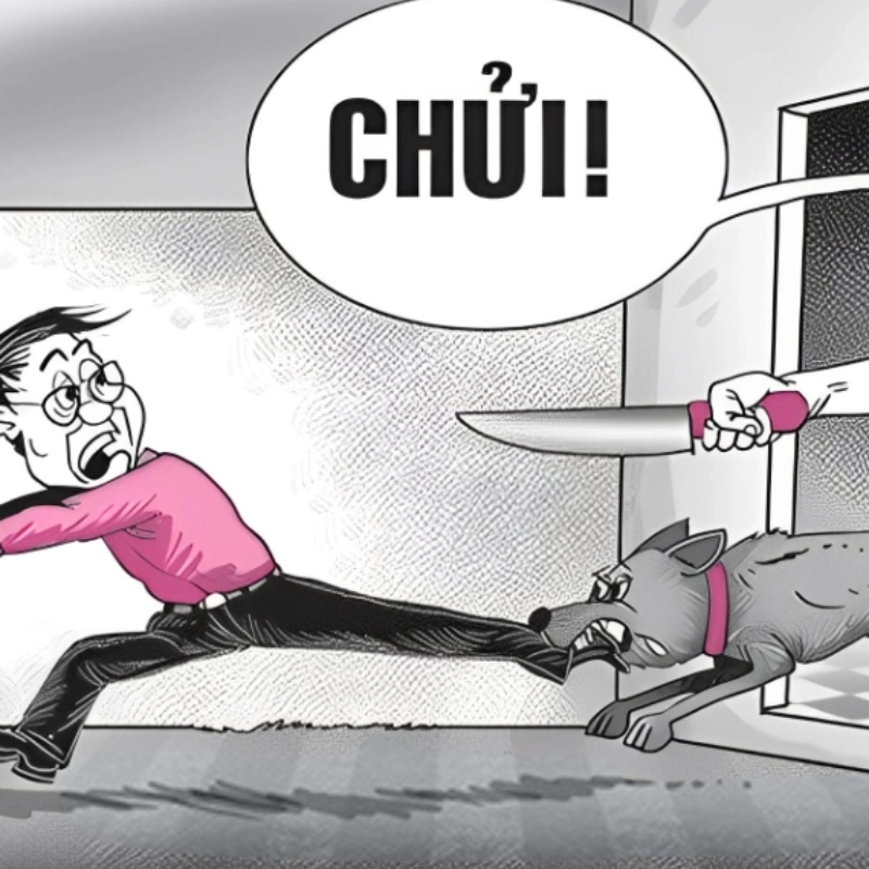 Cảm giác hài hước với meme chó đuổi cực ngộ nghĩnh