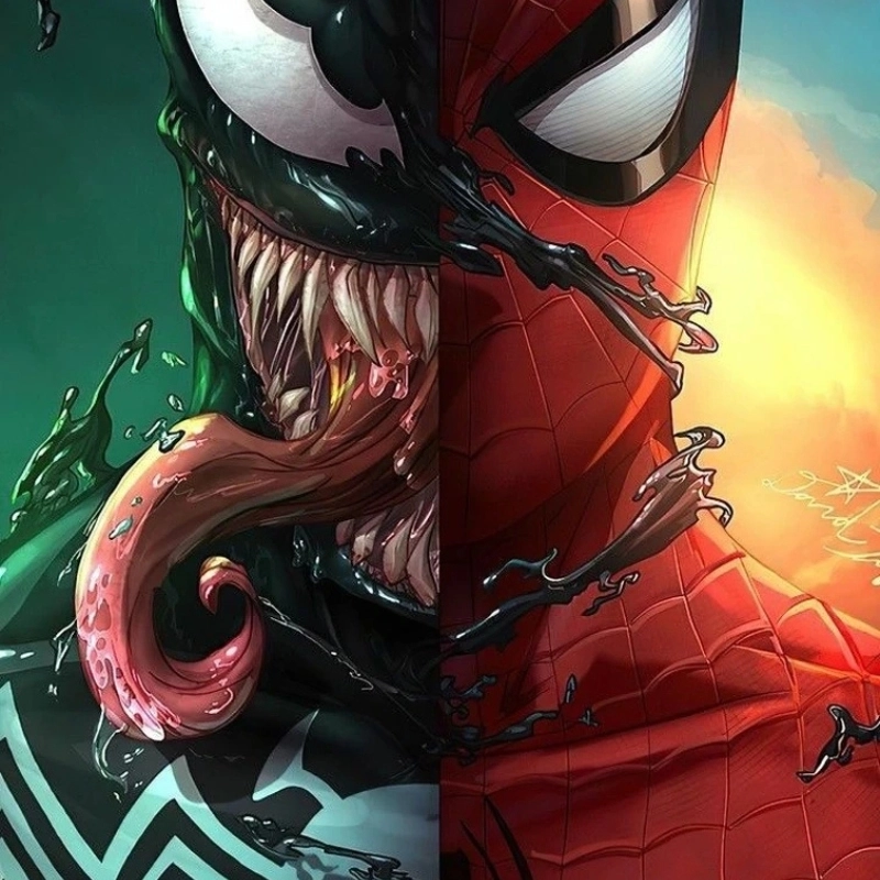 Người nhện venom với hình ảnh đen tối, đối đầu với những kẻ thù mạnh mẽ nhất