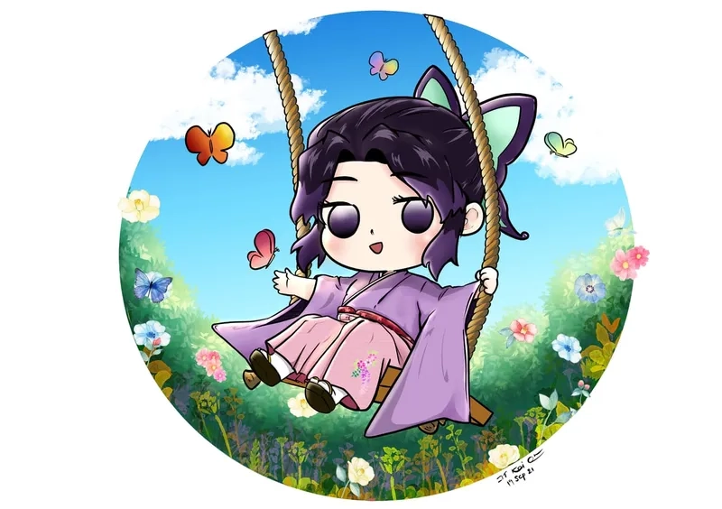 Hòa mình vào thế giới shinobu chibi cute cực dễ thương