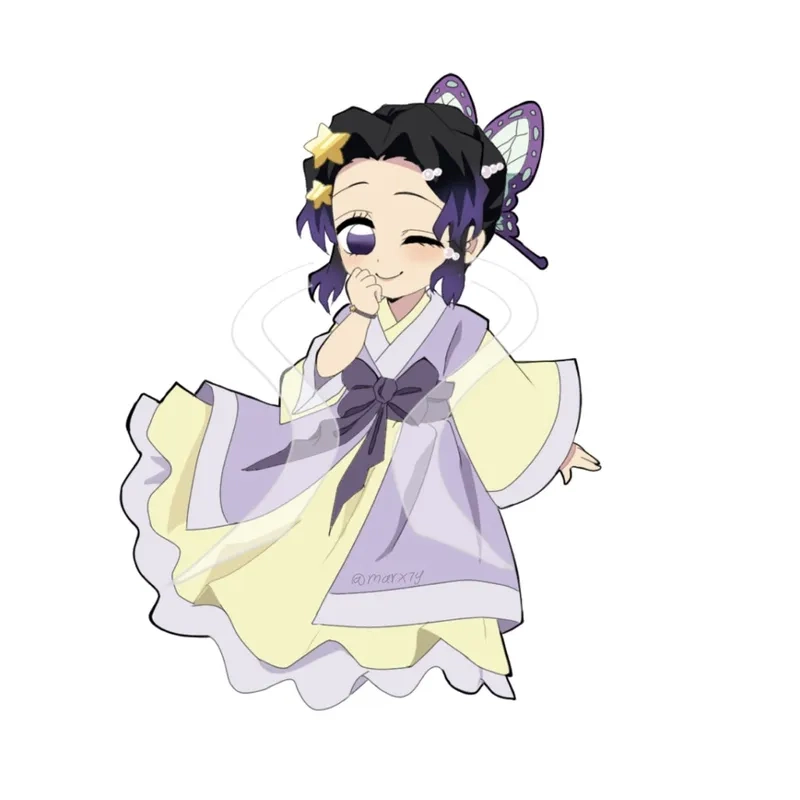 Bùng nổ sự dễ thương với kawaii shinobu chibi đẹp ngất ngây