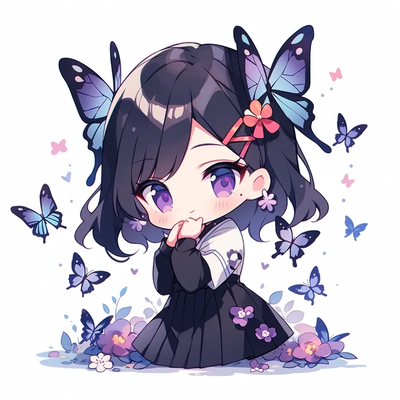 Lưu ngay những shinobu chibi icons siêu dễ thương