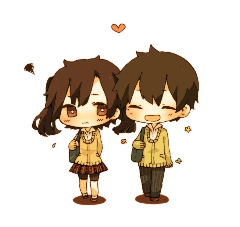 Cùng ngắm những chibi đôi cute tình bể bình