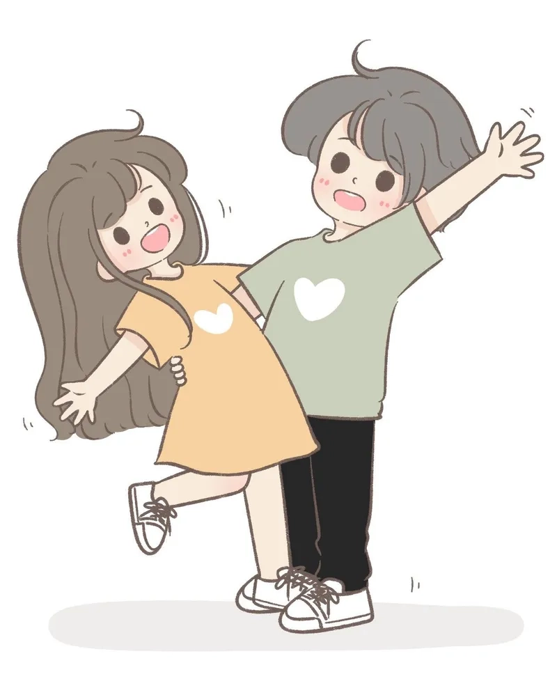 Ai đang yêu chắc chắn sẽ mê hình chibi cute cặp đôi