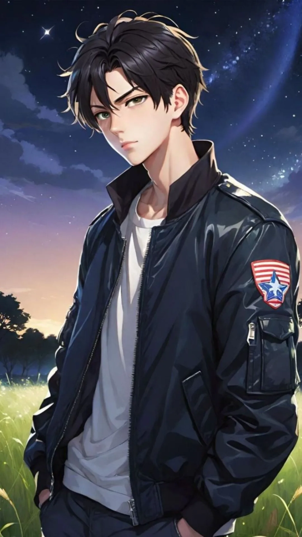 Tận hưởng nền anime nam ngầu cho điện thoại của bạn