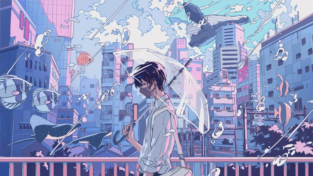 Trang trí màn hình với hình nền anime cute trai độc đáo