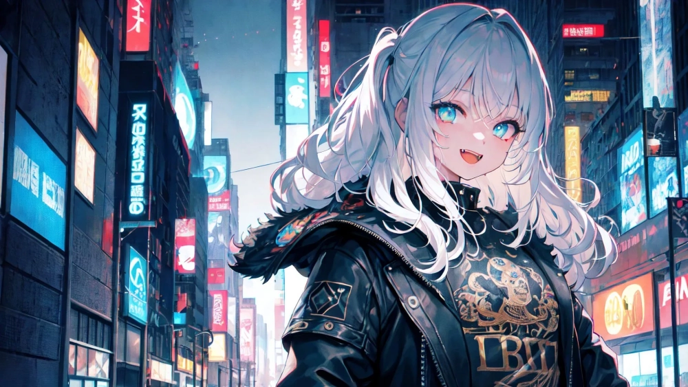 Làm mới desktop với hình nền máy tính anime ngầu nữ độc đáo