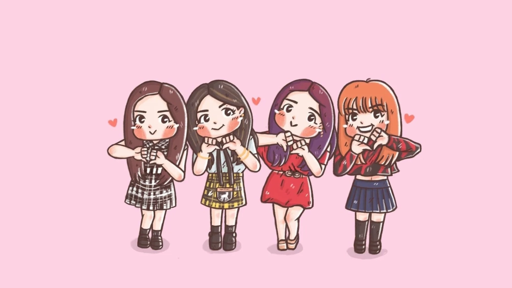 Vẻ đẹp thần thái ngập tràn qua Black Pink hình nền siêu nét