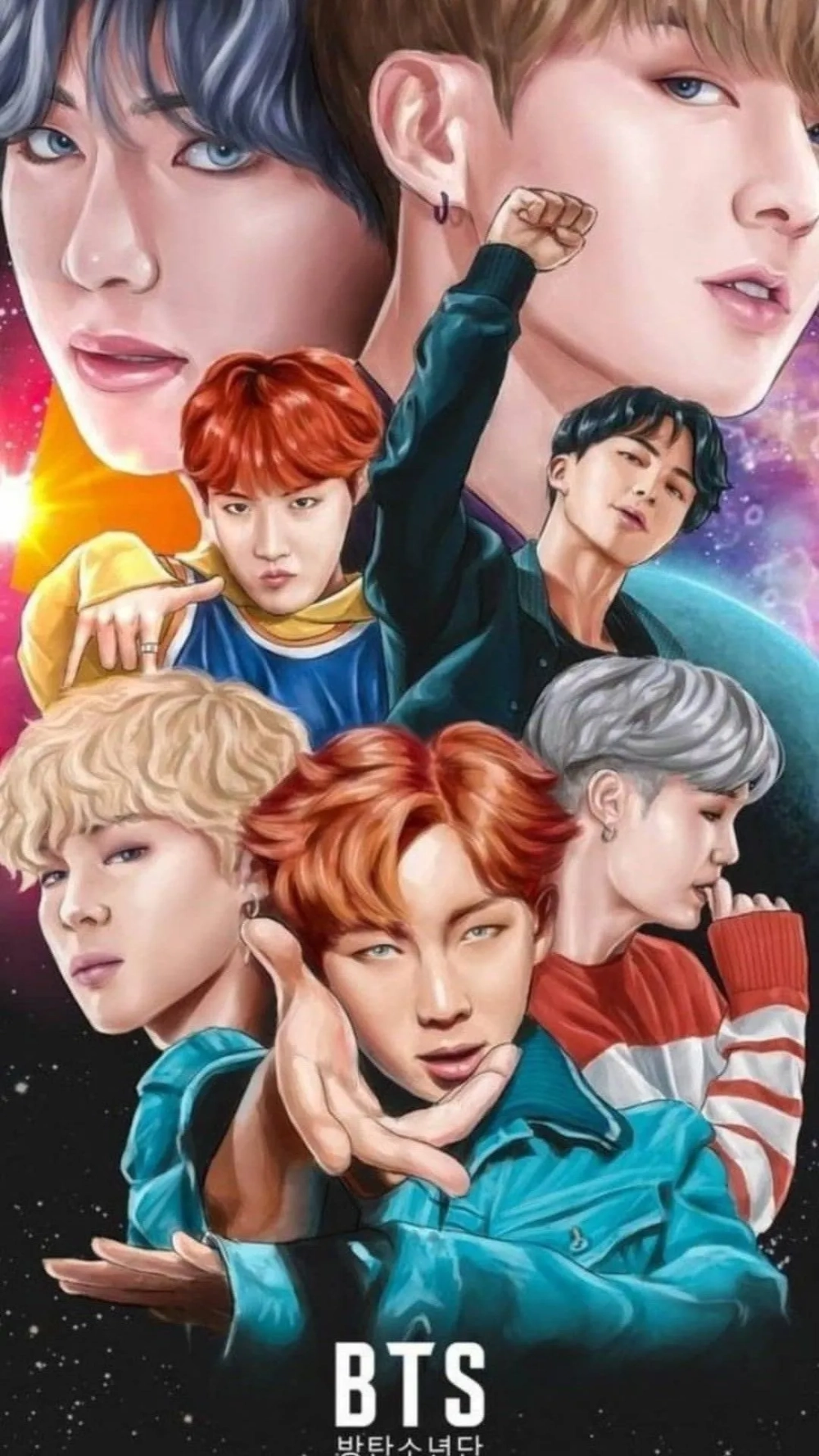 Biểu tượng idol độc quyền hình nền logo BTS cực chất