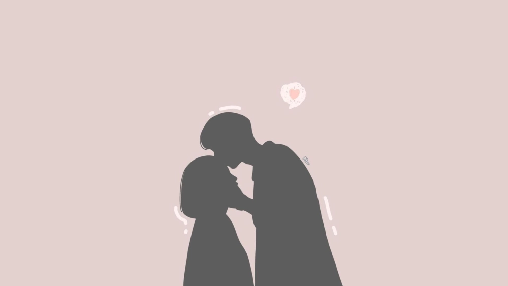 Đổi ảnh nền với ảnh nền đôi cute siêu dễ thương