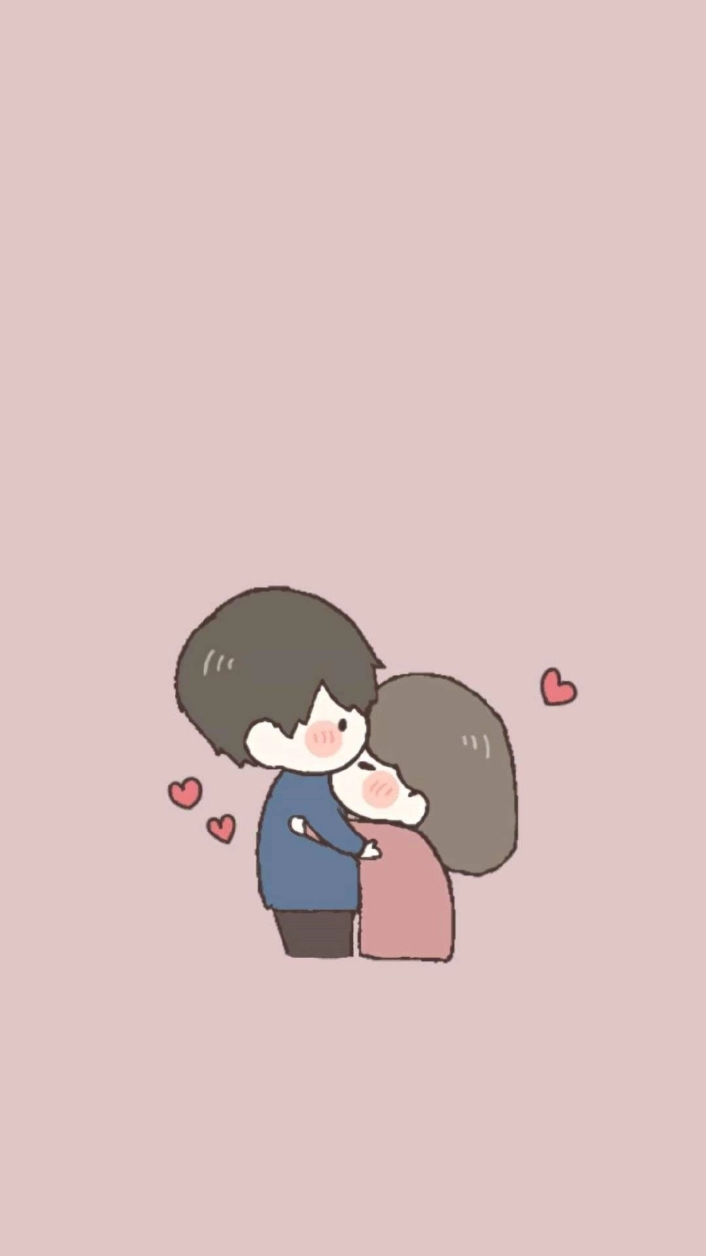 Tăng thêm sự gắn kết với hình nền điện thoại cặp đôi cute cực dễ thương