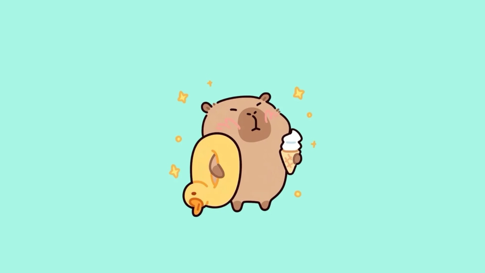 Hình nền laptop Capybara cho một phong cách dễ thương riêng biệt
