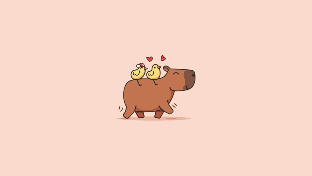 Sử dụng hình nền PowerPoint Capybara cho bài thuyết trình dễ thương