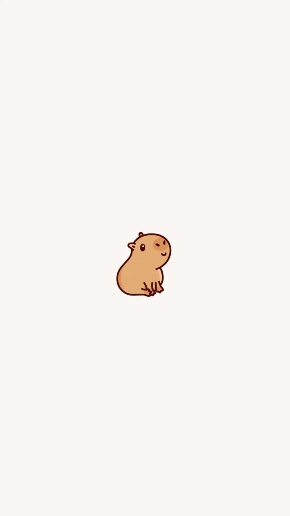 Hình nền điện thoại Capybara cute cho một phong cách ngọt ngào