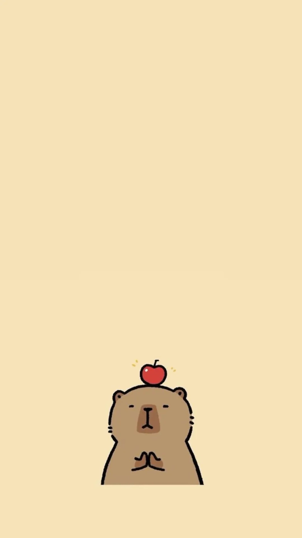 Chọn hình nền Capybara cho điện thoại để có một không gian dễ chịu