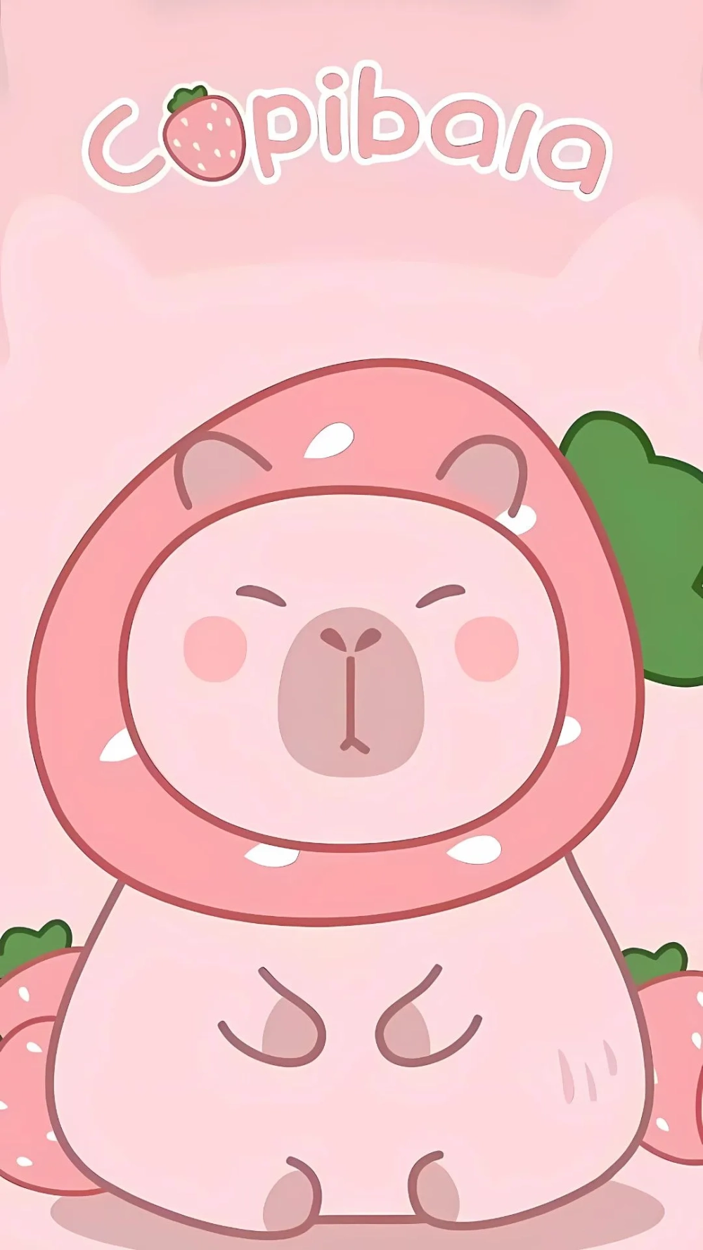 Làm mới điện thoại của bạn với hình nền Capybara màu hồng