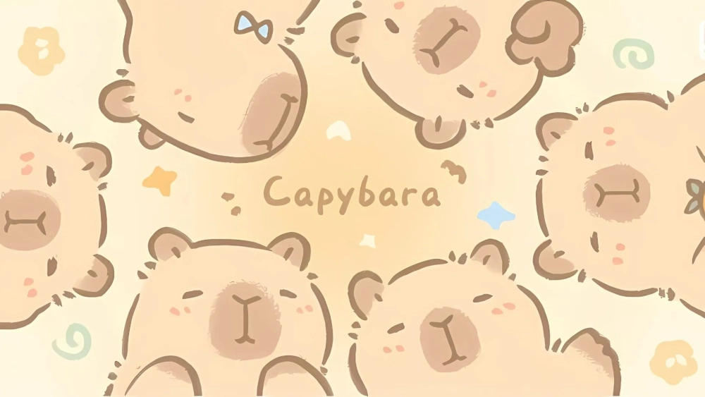 Thêm phần dễ thương với hình nền Capybara máy tính ngay hôm nay