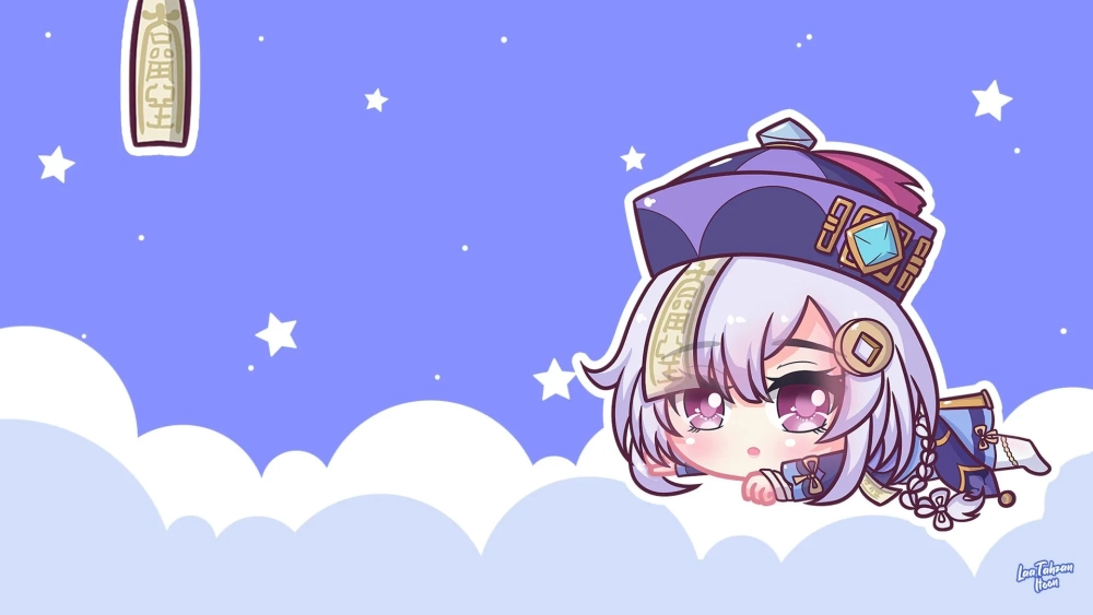Nền chibi cute là lựa chọn hoàn hảo cho những ai yêu thích nét vẽ dễ thương