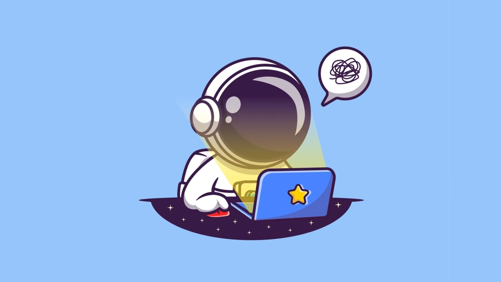 Hình nền ảnh phi hành gia chibi cực xinh xắn và dễ thương cho không gian làm việc của bạn