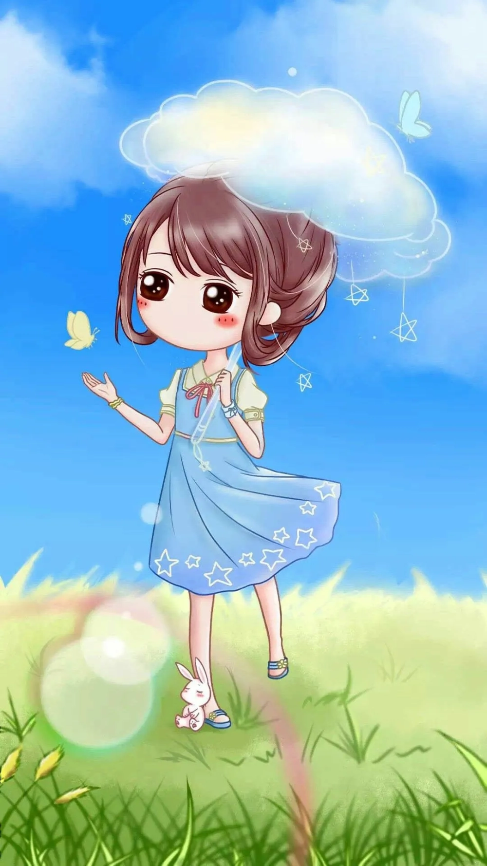 Hình nền cute anime chibi cho chiếc điện thoại thêm đáng yêu