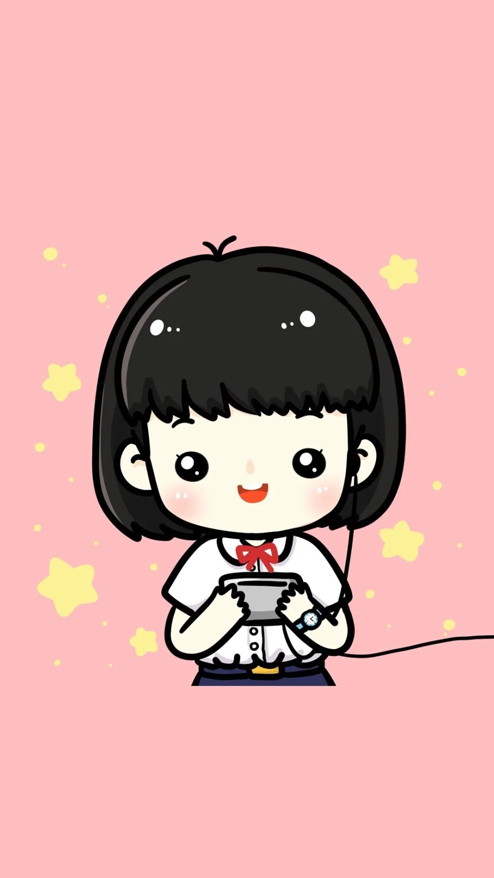 Hình nền chibi nữ ngầu làm nổi bật phong cách riêng của bạn