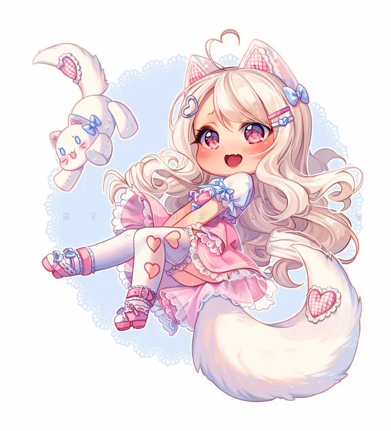 Xinh xắn khó cưỡng với hình nền cute nữ chibi