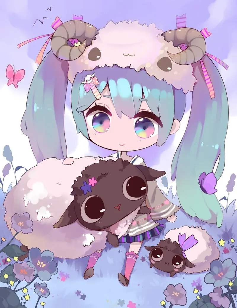 Cập nhật ngay hình nền đẹp chibi cute khiến tim tan chảy