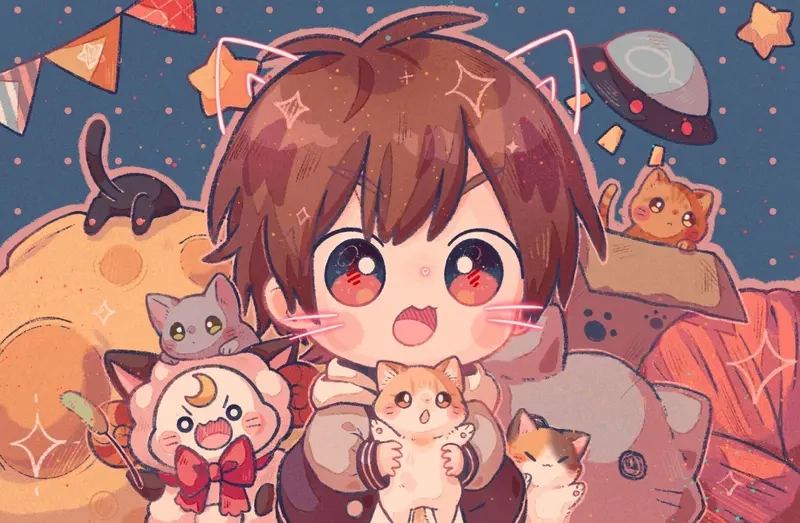 Tổng hợp ảnh hình nền chibi dễ thương không thể rời mắt